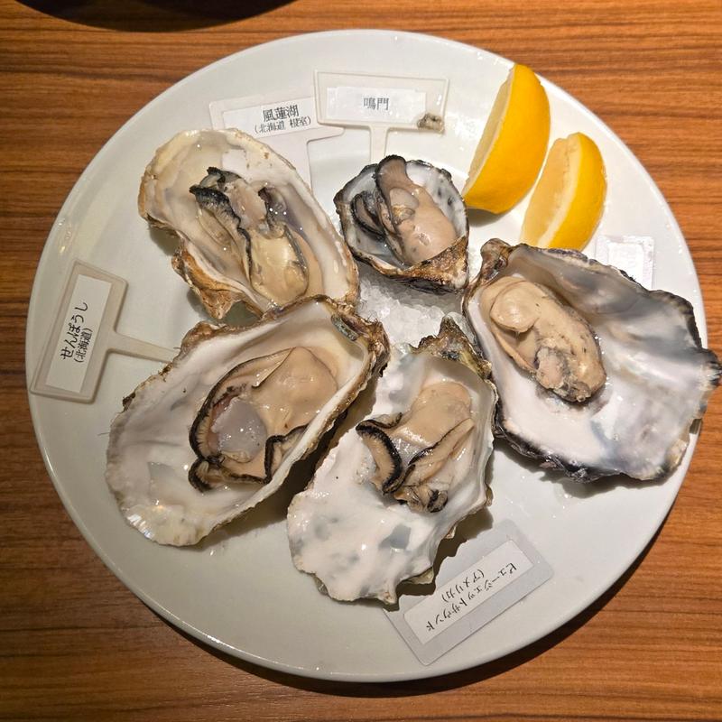 おまかせ焼き牡蠣5種盛り合わせ(THE PARTY)