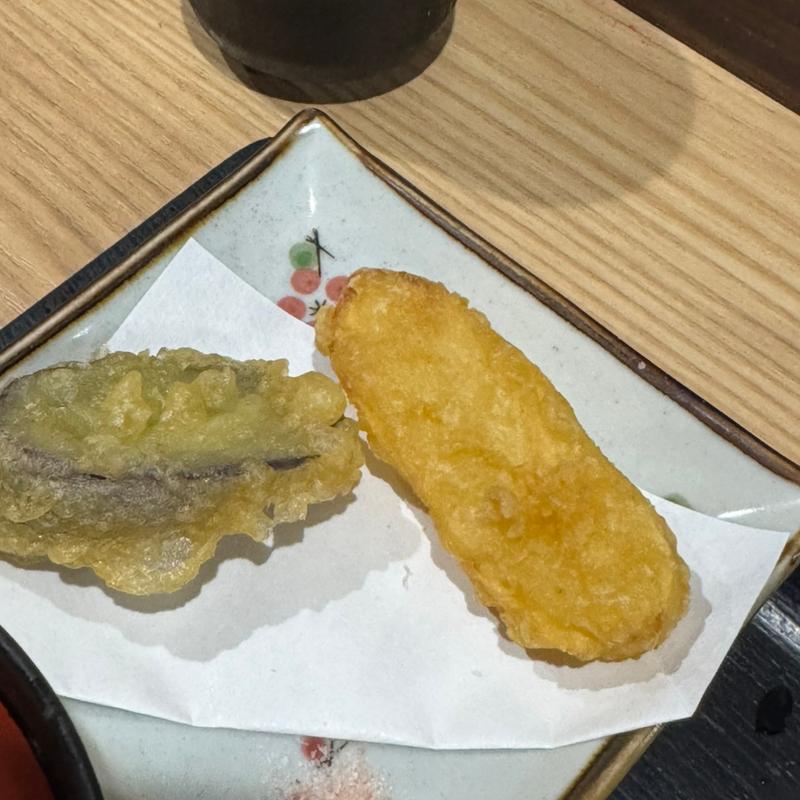 天ぷら(じゃがいも なすび)(川久麦笑)