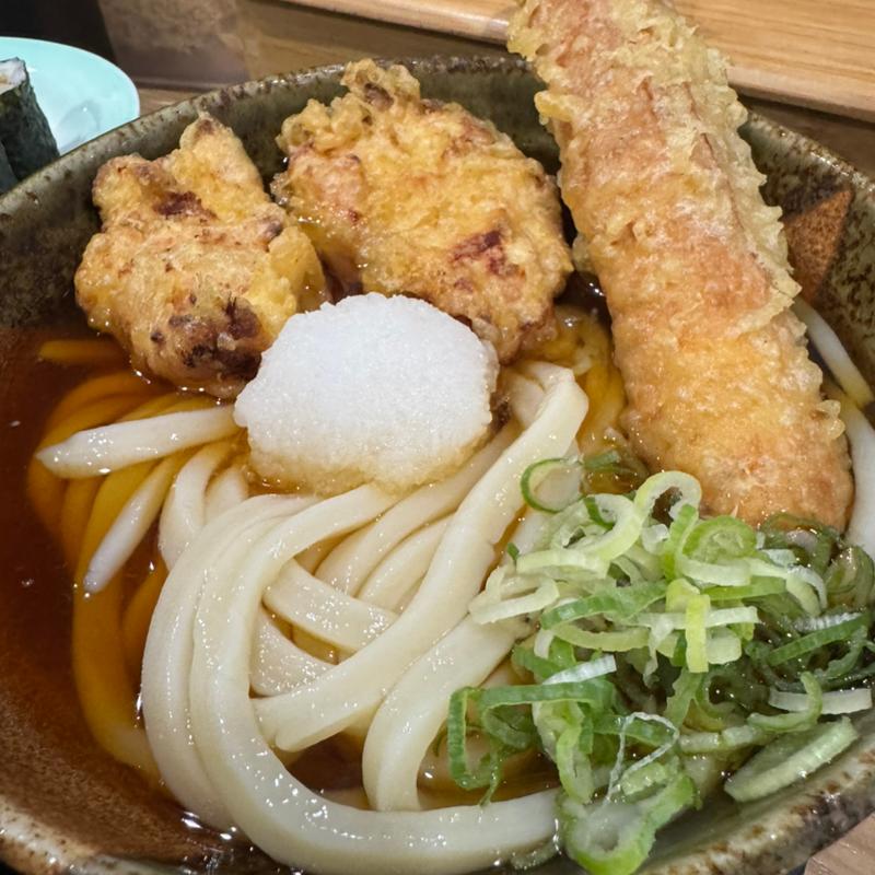 とりちく天おろしぶっかけうどん(川久麦笑)