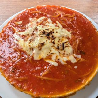 辛いトマトチーズ乗せ(ワイルドレッドパスタ 神保町店)