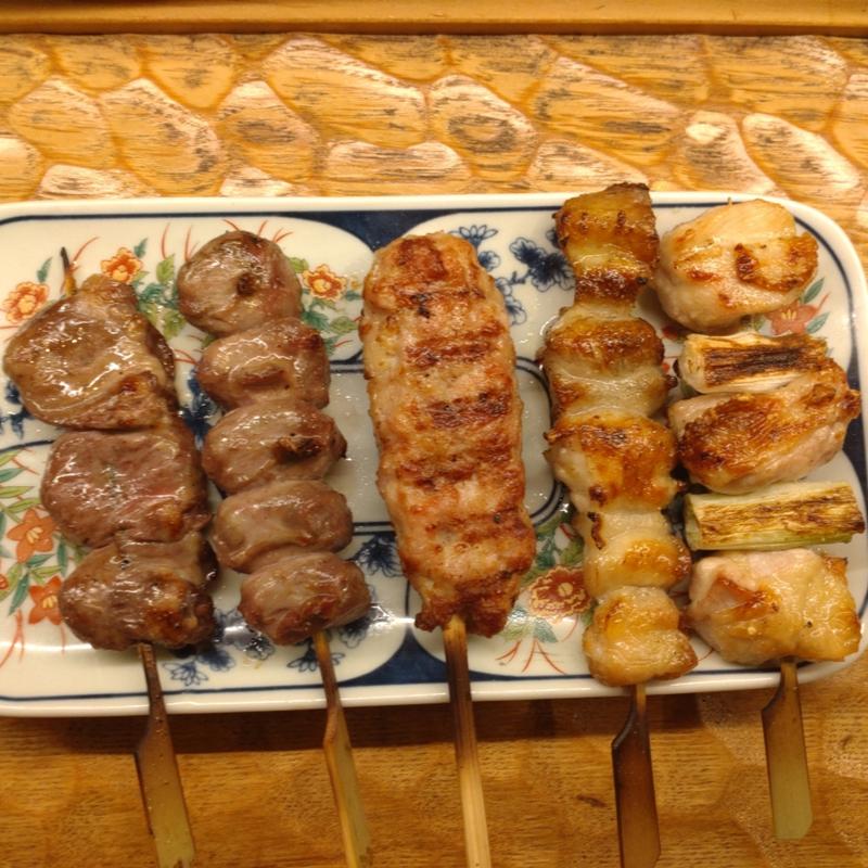 本日の串焼き 盛り合わせ5本(いいとこ鶏 浦和店)