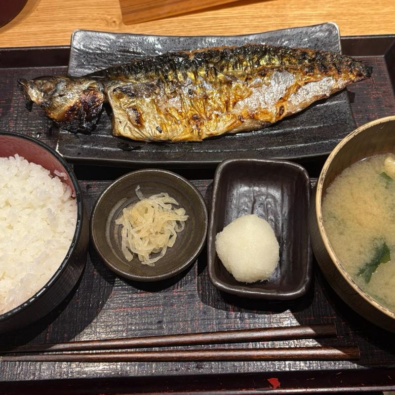 サバ文化干し定食(大和屋 半蔵 赤坂Bizタワー店)