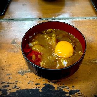 カレー丼(そば処 亀島)
