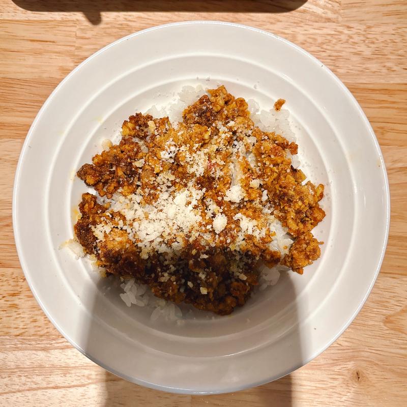 ミニキーマカレー(香油まぜそば しろ)