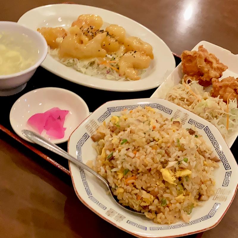 エビマヨ定食 炒飯変更(昌楽)