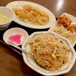 エビマヨ定食 炒飯変更