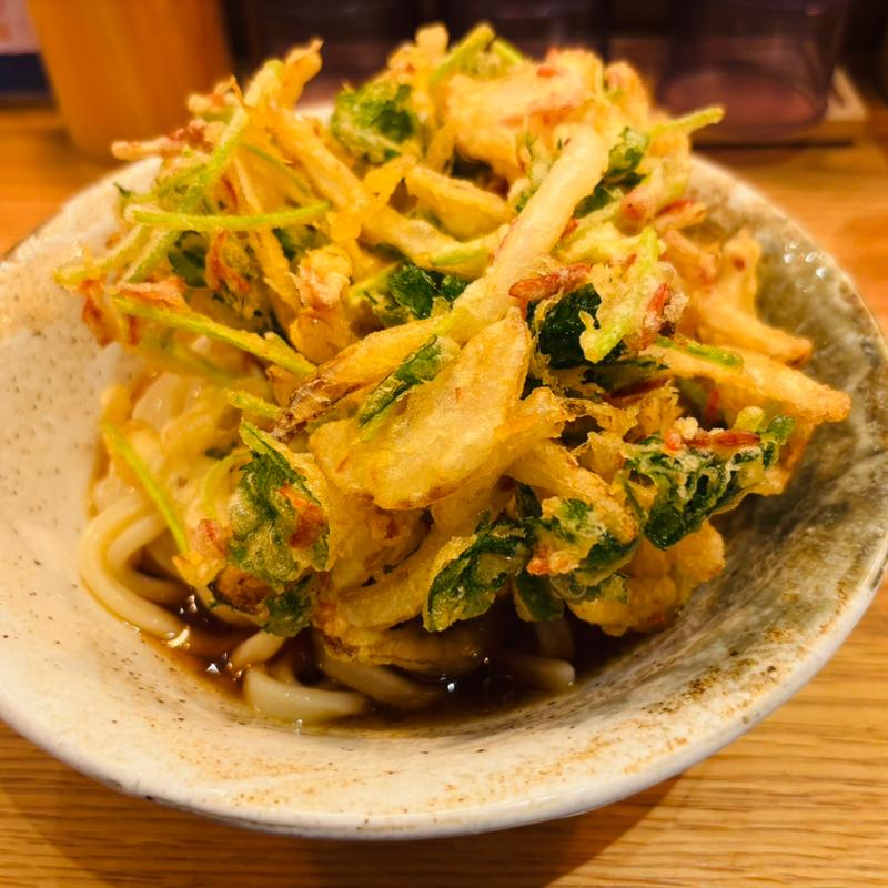 小海老と三つ葉かき揚げうどん(ふたば製麺コレド室町テラス)