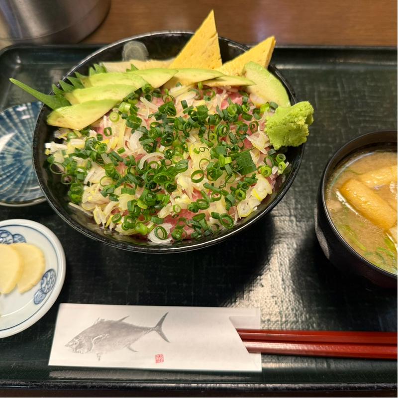 アボカドネギトロ丼(人形町 きくすい)