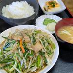 野菜炒め定食(大山ドライブイン)