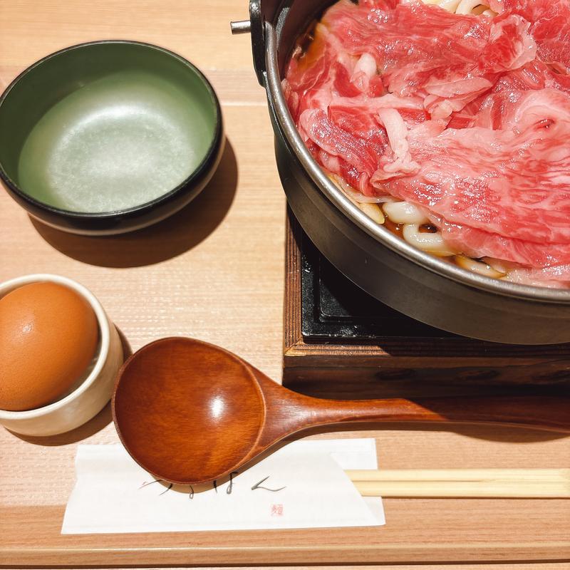 黒毛和牛すき焼きうどん(めん処 つるはん KITTE大阪店)