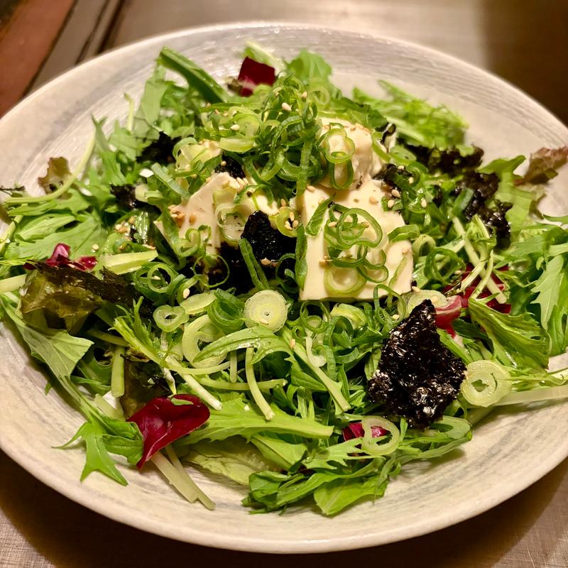 豆腐チョレギサラダ（4500円飲み放題付きコース）(もんじゃ小町 )