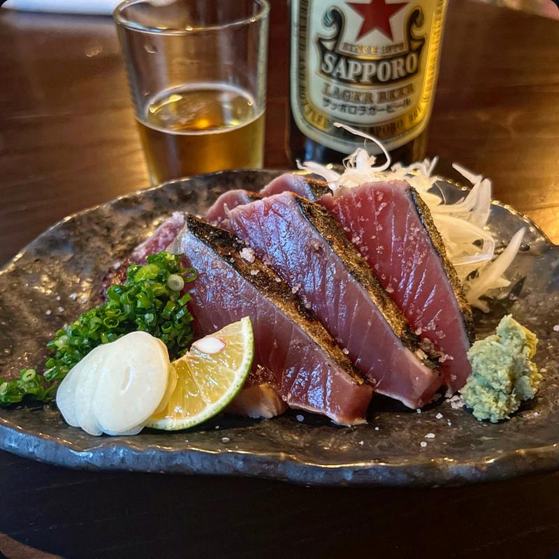 鰹のたたき(酒場のはったり)