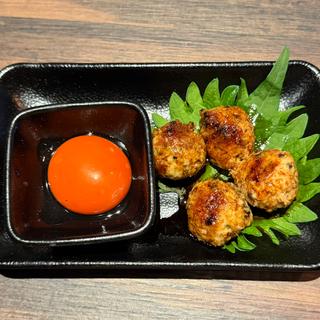 蘭王の月見つくね(炭火焼鳥 まさや 福島店)