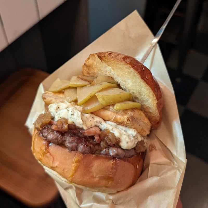 アップルベーコンジャムバーガー(S.B. DINER KOBE)