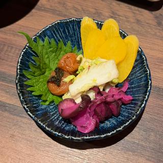 お漬物盛合せ(炭火焼鳥 まさや 福島店)