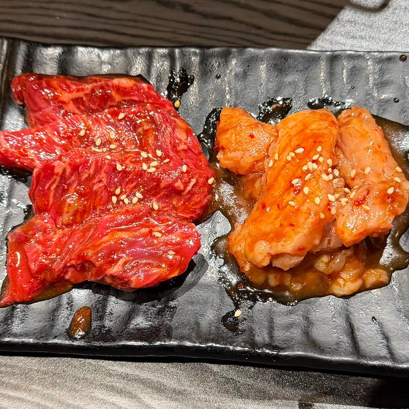 上ハラミと上ミノ(肉屋金星 福島店)