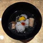 鱧と丹波しめじのお椀