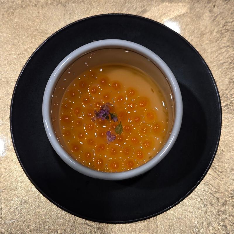 いくらの茶碗蒸し(寿司赤酢・大阪なんばPREMIUM)