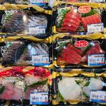 鹿児島産バショウカジキ,サワラ&北海道産サーモン&青森産ヤリイカ