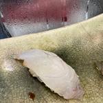 ヒラメの握り(千成寿司本店)