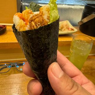 エビサラダの手巻き寿司