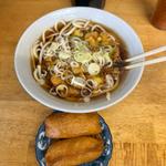 天ぷらうどん　いなり2ケ