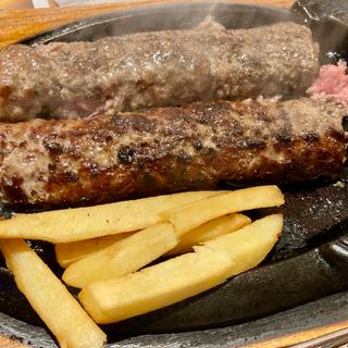 ブロンコおじさんのこだわり炭焼きがんこハンバーグ300g