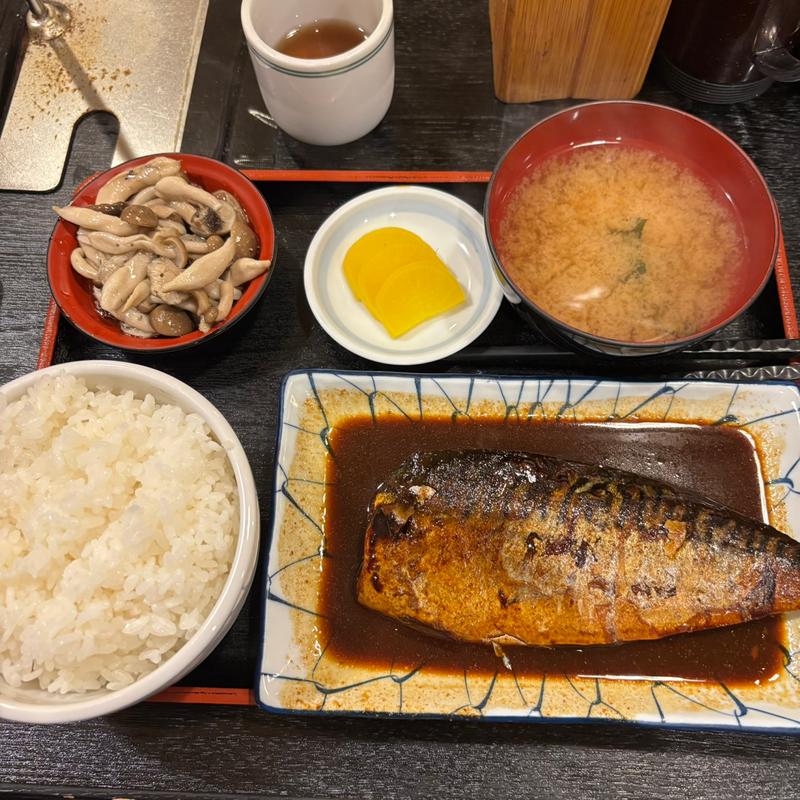 鯖の味噌煮定食(もみじ)
