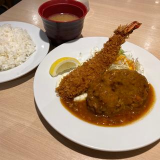 お好み盛り合わせ ハンバーグ 海老フライ