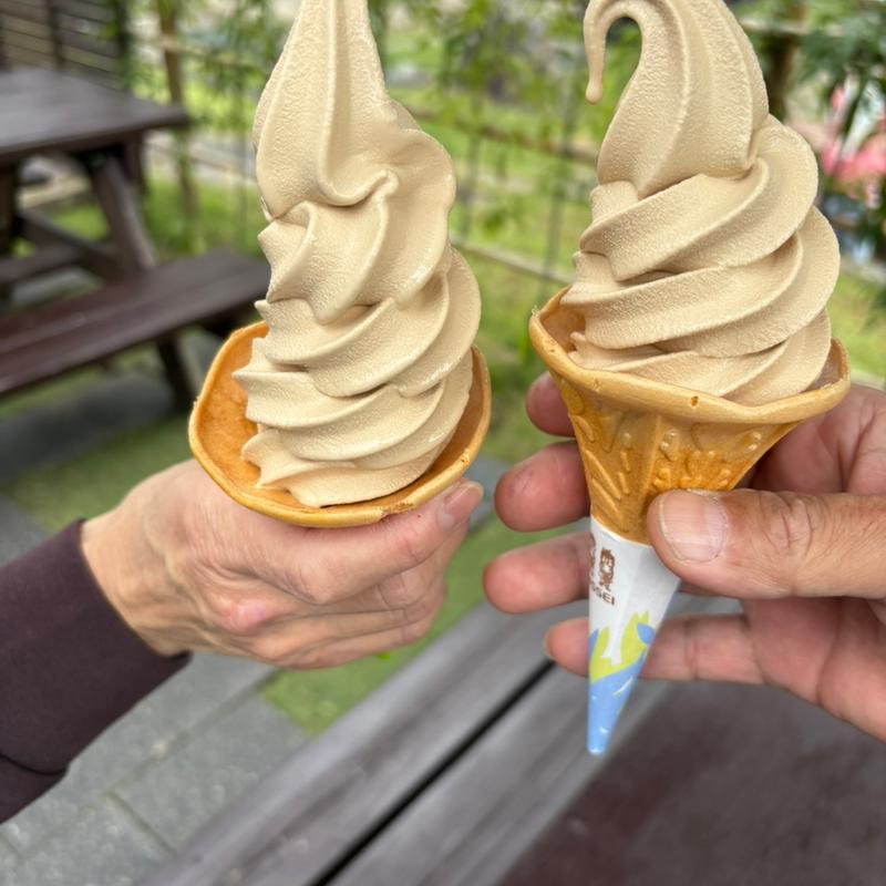 コーヒーソフトクリーム(田園プラザかわば)