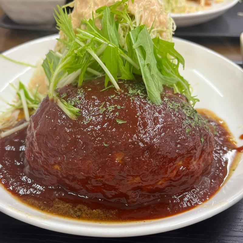 ハンバーグ定食(伊豆 太陽食堂)