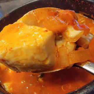 スンドゥブ＋ビビンバセット＋チーズトッピング(ちぢみ屋)