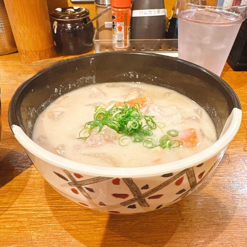 かす汁定食(堂山食堂 本店)