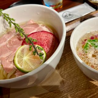 塩の昆布水つけ麺(麺匠 竹虎 六本木店)