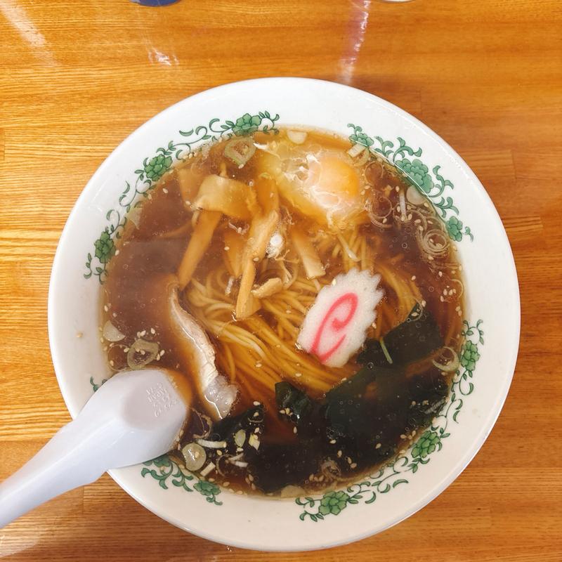 月見ラーメン(ミナミ食堂)