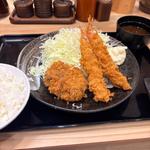 ヒレ・エビフライ定食