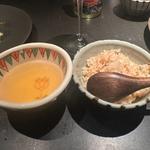 ガーリックライス　サイフォン出汁