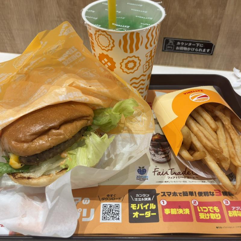 絶品チーズバーガーセット(ゼッテリア 田町芝浦店)