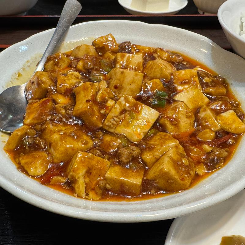 麻婆豆腐定食(龍盛菜館 水天宮店)