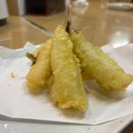 キスの梅肉紫蘇揚げ