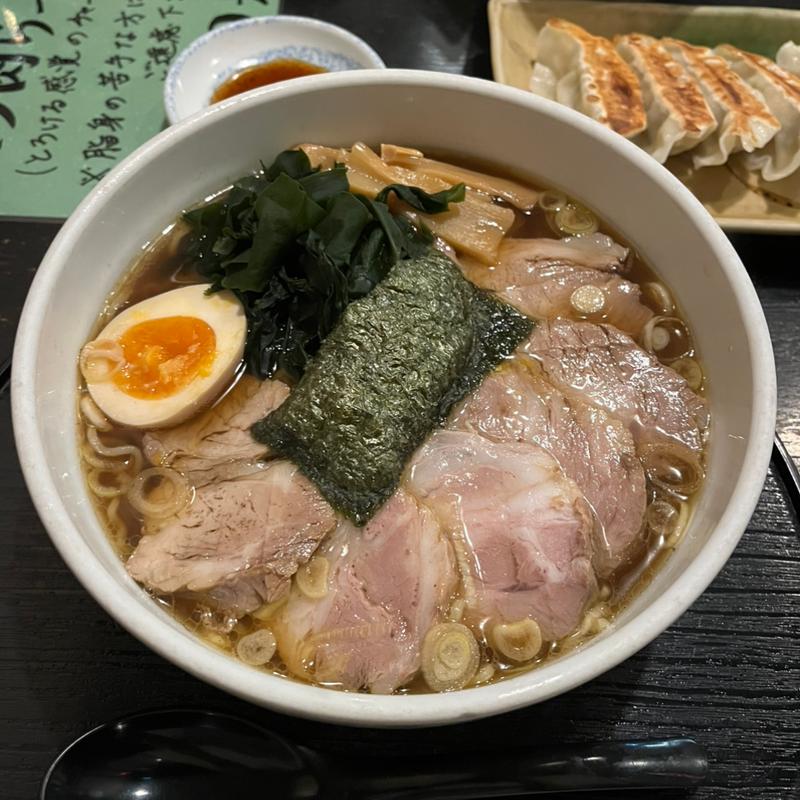 しょうゆらーめんチャーシュートッピング(ラーメンの店 ささら)