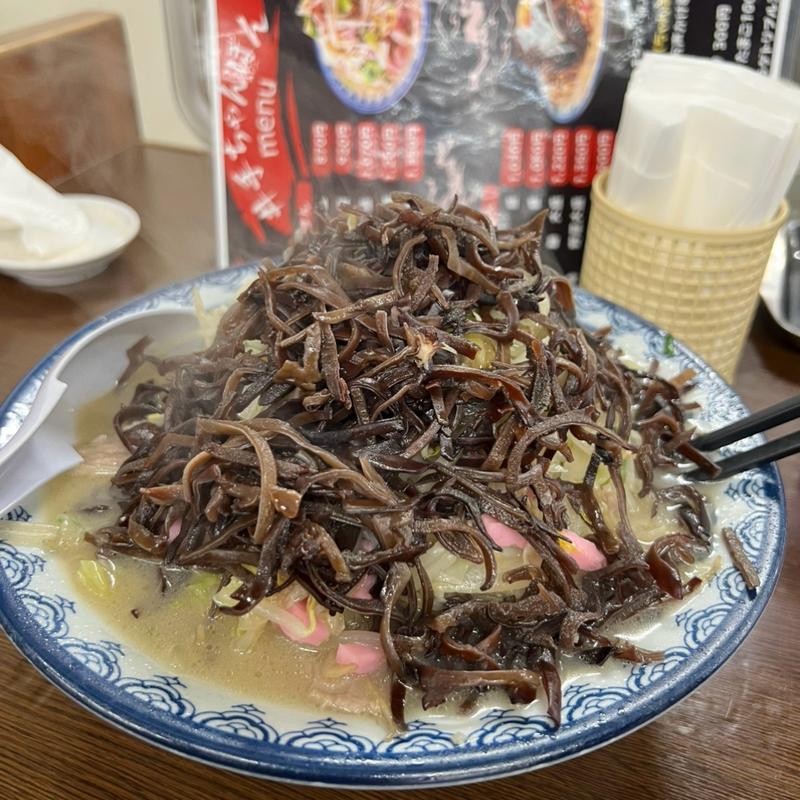 ちゃんぽん野菜大盛　キクラゲW(井手ちゃんぽん 福岡市西区小戸店)