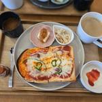モーニング ピザトースト(cafe 八木山ハーバー)