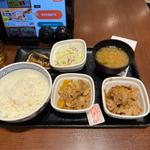 塩さば牛小鉢定食　肉だく(吉野家 浅草駅前店)