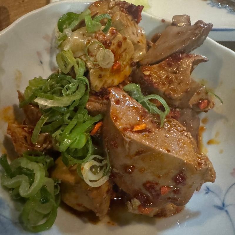 塩レバー(胡麻ラー油)(鳥いし )