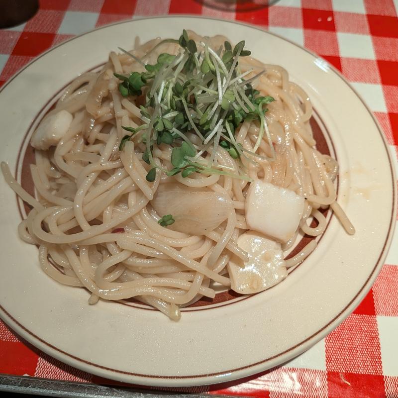 魚介のペペロンチーノ(焼きスパゲッチ ミスターハングリー)