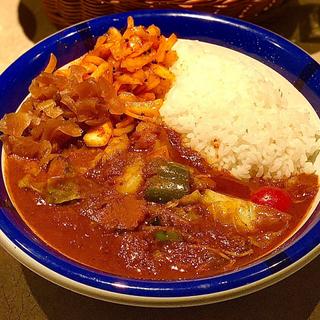 ミックスエビ+野菜カリー80倍(カリーライス専門店エチオピア 本店)