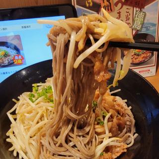 徳島ラーメン風 豚つけ汁蕎麦&ミニ丼セット
(蕎麦2倍)