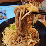 徳島ラーメン風 豚つけ汁蕎麦＆ミニ丼セット
(蕎麦2倍)(から好し　さいたま道祖士店)