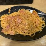 ベーコンと卵のキムチ